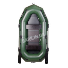 B-270P Надувная лодка Bark двухместная с привальным брусом, гребная