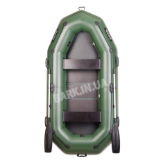 B-280P Надувная лодка Bark трёхместная с привальным брусом, гребная