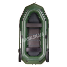 B-300P Надувная лодка Bark трёхместная с привальным брусом, гребная