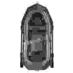 B-300P Inflatable boat Bark three-seater with a fender, rowing