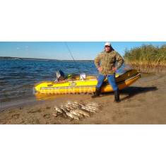 BN-390S Моторная надувная лодка Bark килевая с жестким днищем, пятиместная