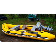 BN-390S Моторная надувная лодка Bark килевая с жестким днищем, пятиместная