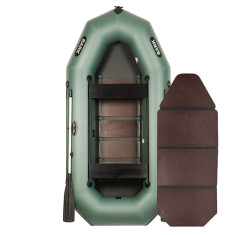 Надувная лодка ПВХ Bark B-300D гребная, двухместная со слань-книжкой