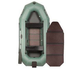 Надувная лодка ПВХ Bark B-300ND гребная, трехместная со слань-книжкой