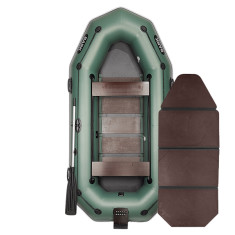 Надувная лодка ПВХ Bark B-300NPD гребная, трехместная со слань-книжкой