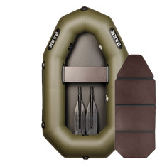 Надувная лодка ПВХ Bark B-190 гребная, одноместная со слань-книжкой