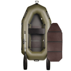 Надувная лодка ПВХ Bark B-210 гребная, одноместная со слань-книжкой