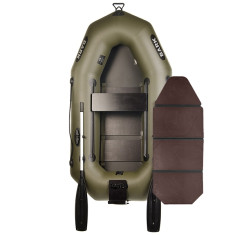 Надувная лодка ПВХ Bark B-210N гребная, одноместная со слань-книжкой