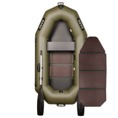Надувная лодка ПВХ Bark B-220 гребная, одноместная со слань-книжкой