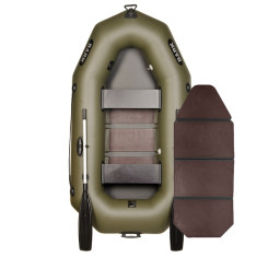Надувная лодка ПВХ Bark B-230 гребная, двухместная со слань-книжкой