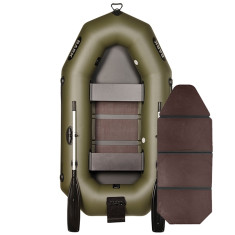 Надувная лодка ПВХ Bark B-230N гребная, двухместная со слань-книжкой