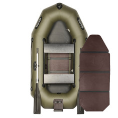 Надувная лодка ПВХ Bark B-230ND гребная, двухместная со слань-книжкой