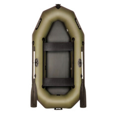 Надувная лодка ПВХ Bark B-240D гребная, двухместная со слань-книжкой