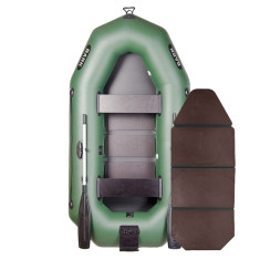 Надувная лодка ПВХ Bark B-250N гребная, двухместная со слань-книжкой