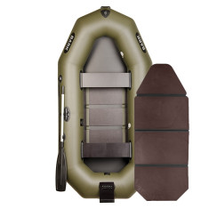 Надувная лодка ПВХ Bark B-260N гребная, двухместная со слань-книжкой
