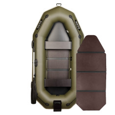 Надувная лодка ПВХ Bark B-260NP гребная, двухместная со слань-книжкой