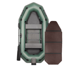 Надувная лодка ПВХ Bark B-260NPD гребная, двухместная со слань-книжкой