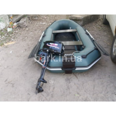 Надувная лодка ПВХ Bark B-260NPD гребная, двухместная со слань-книжкой