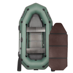Надувная лодка ПВХ Bark B-260PD гребная, двухместная со слань-книжкой