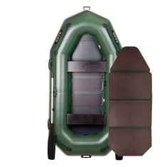 Надувная лодка ПВХ Bark B-270P гребная, двухместная со слань-книжкой