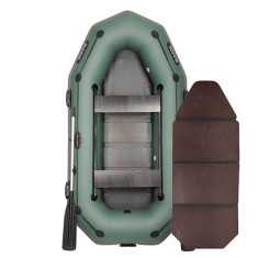 Надувная лодка ПВХ Bark B-270PD гребная, двухместная со слань-книжкой