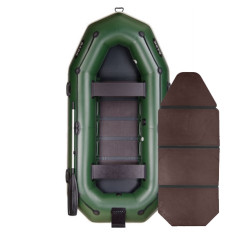 Надувная лодка ПВХ Bark B-300NP гребная, трехместная со слань-книжкой