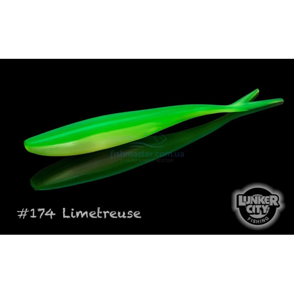 Силикон Lunker City Freaky Fish 8/BG 5.5" #174 Limetreuse