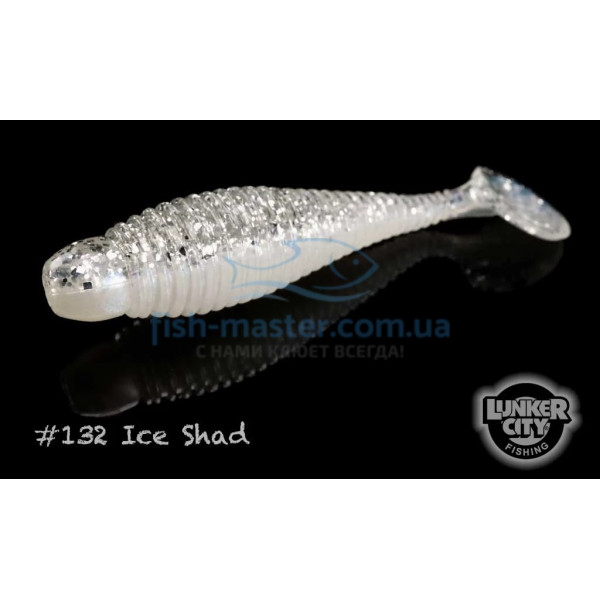Силикон Lunker City Grubster 10/BG 2" #132 Ice Shad