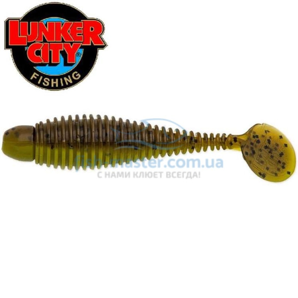 Силикон Lunker City Grubster 10/BG 2.75" #149 GREEN STEW