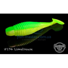 Silicone Lunker City Grubster 10 / BG 2 "# 174 Limetreuse