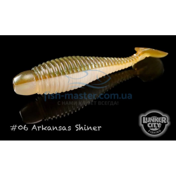 Силикон Lunker City Grubster 6/BG 4.25" #6 ARKANSAS SHINER
