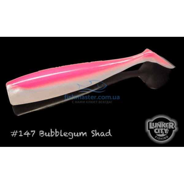 Силикон Lunker City Shaker 8/BG 3.75" #147 Bubblegum Shad