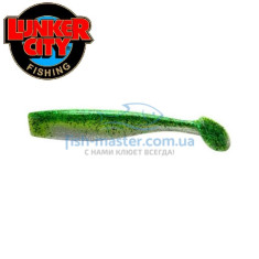 Silicone Lunker City Shaker 10 / BG 3.25 "# 079 Green Shad Flash