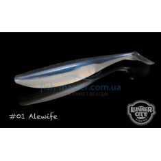 Силикон Lunker City Swimfish 4/BG 7.5" #001 Alewife