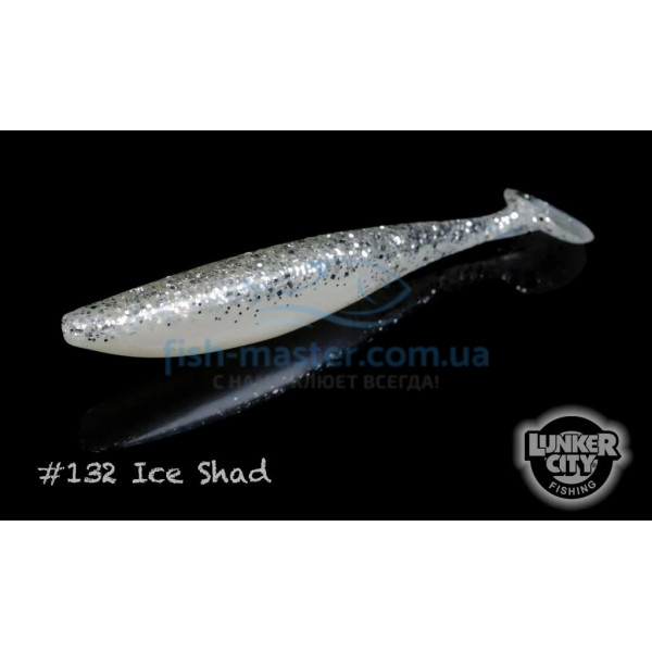 Силикон Lunker City Swimfish 4/BG 7.5" #132 Ice Shad