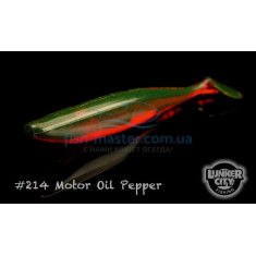 Silicone Lunker City Swimfish 4 / BG 7.5 "# 214 Motor Oil Pepper