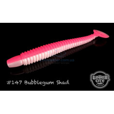 Silicone Lunker City Swimming Ribster 10 / BG 4 "# 147 BUBBLEGUM SHAD