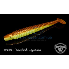 Silicone Lunker City Swimming Ribster 10 / BG 4 "# 201 Toasted Iguana