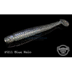 Silicone Lunker City Swimming Ribster 10 / BG 4 "# 211 BLUE HALO