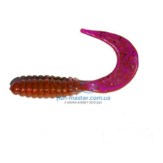 Silicone Manns Twister 038 M-038 EV ultra violet chameleon with glitter 70mm 20pcs / pack