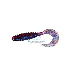 Силікон Manns Twister 037 M-037 EG бузковий з синьою блискіткою 20шт / уп