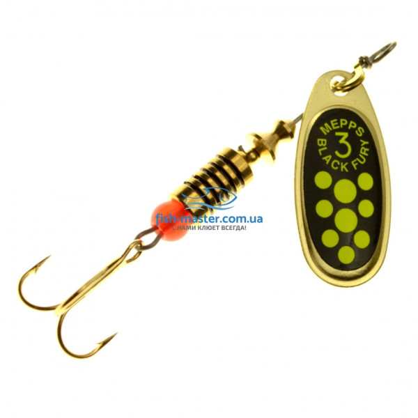 Блесна Mepps Black Fury 2 gold/chartreuse 4,5гр