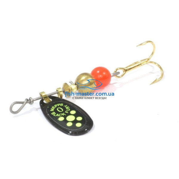 Lures Mepps Black Fury 1 black/chartreuse 3,5g