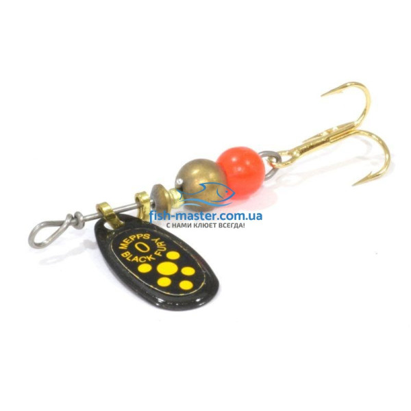 Lures Mepps Black Fury 1 black/yellow 3,5g