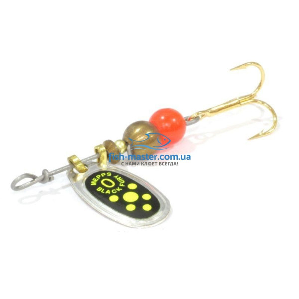 Блесна Mepps Black Fury 1 silver/chartreuse 3,5гр