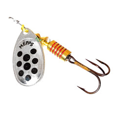 Блешня обертається Mepps Aglia Decoree №2 срібло/чорні крапки 4.5g