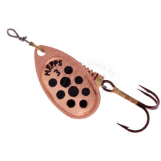 Spoon spinner Mepps Aglia Decoree No. 3 copper/black dots 6.5g
