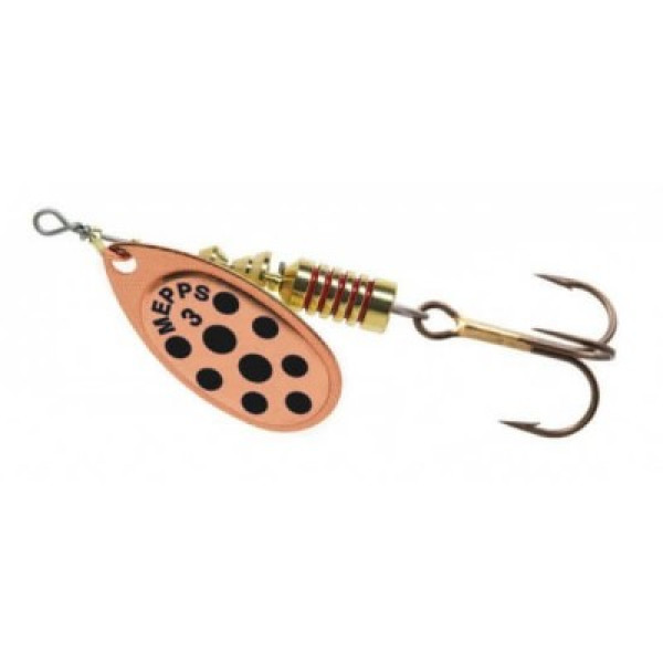 Spoon spinner Mepps Comet Decoree No. 1 copper/blackheads 3.5g