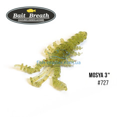 Silicone Bait Breath U30 Mosya 3 "(6pcs / pack) # 727