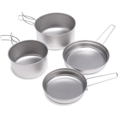Набор посуду Snow Peak Набір Multi Compact Cookset Titanium Набор посуду Snow Peak Набір Multi Compact Cookset Titanium